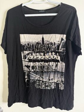 eclipse Black New York City Graphic Tee